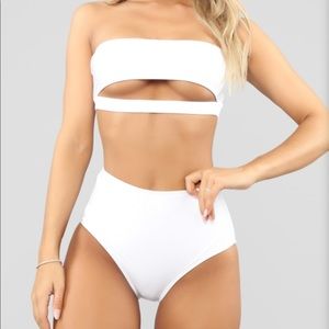 Euphoria Tube Top Bikini - White